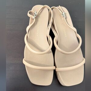 Chinese Laundry Nude Platform Wedge Sandals Size 9.5